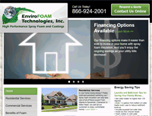 Tablet Screenshot of envirofoamtech.com